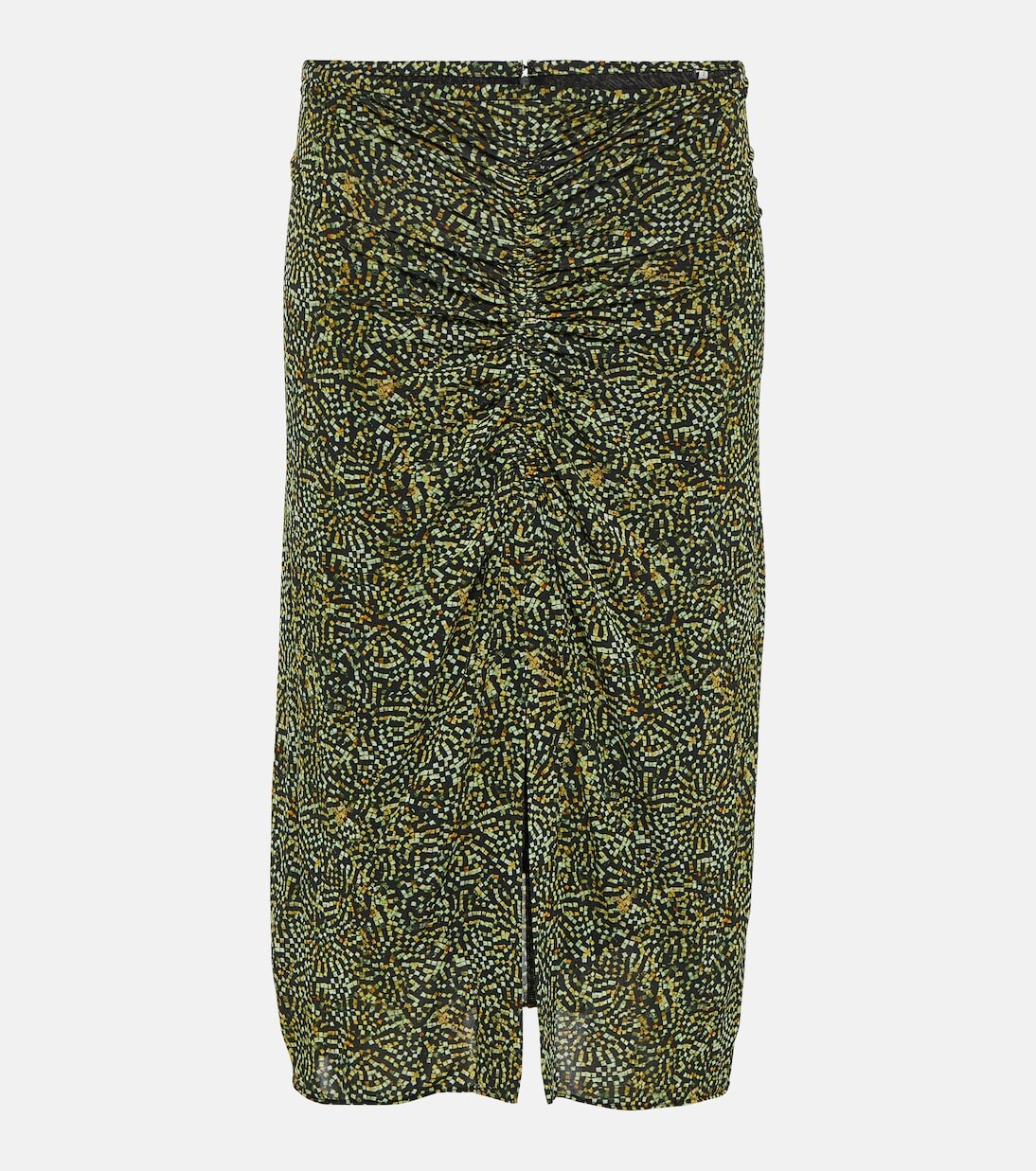

Юбка миди из джерси с драпировкой Isabel Marant, черный