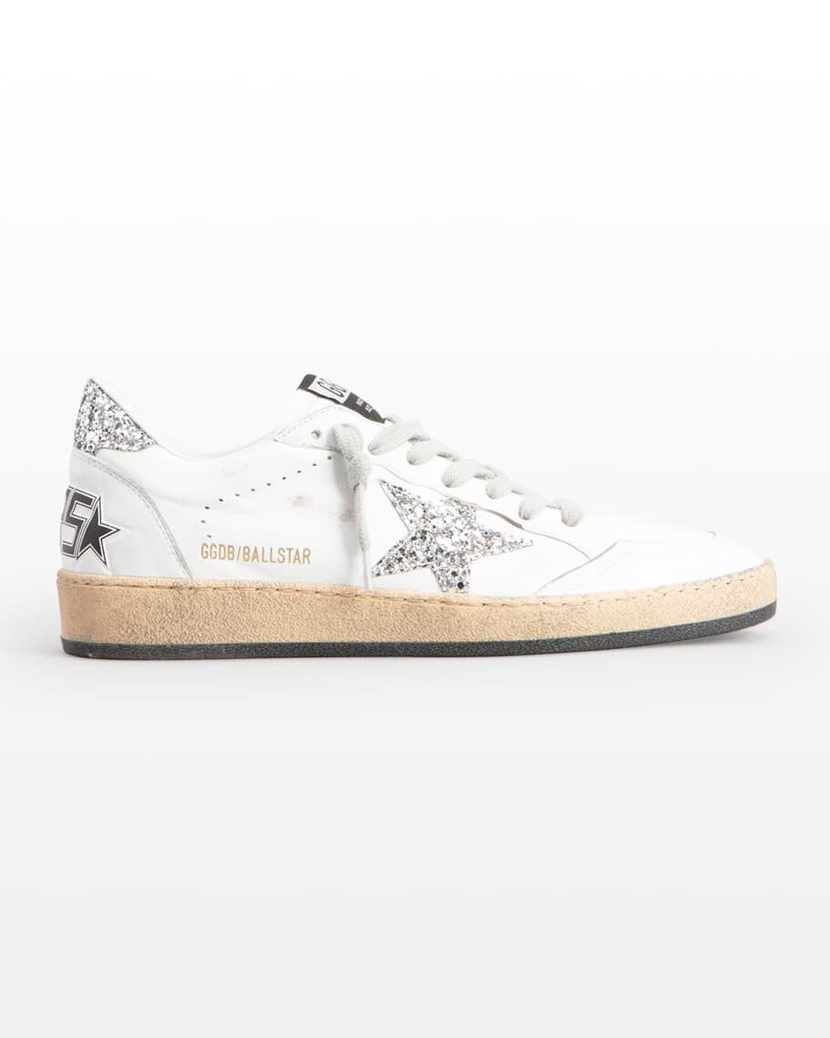 

Кожаные блестящие кроссовки Ballstar Golden Goose