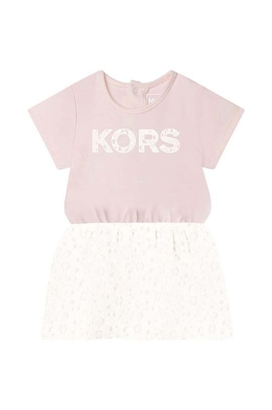 Хлопковое платье для новорожденных Michael Kors, розовый