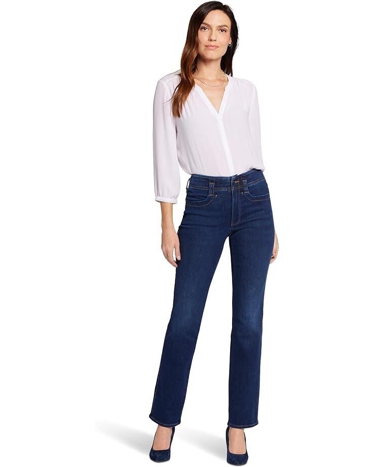 

Джинсы NYDJ High-Rise Marilyn Straight Hollywood Waistband in Palace, цвет Palace