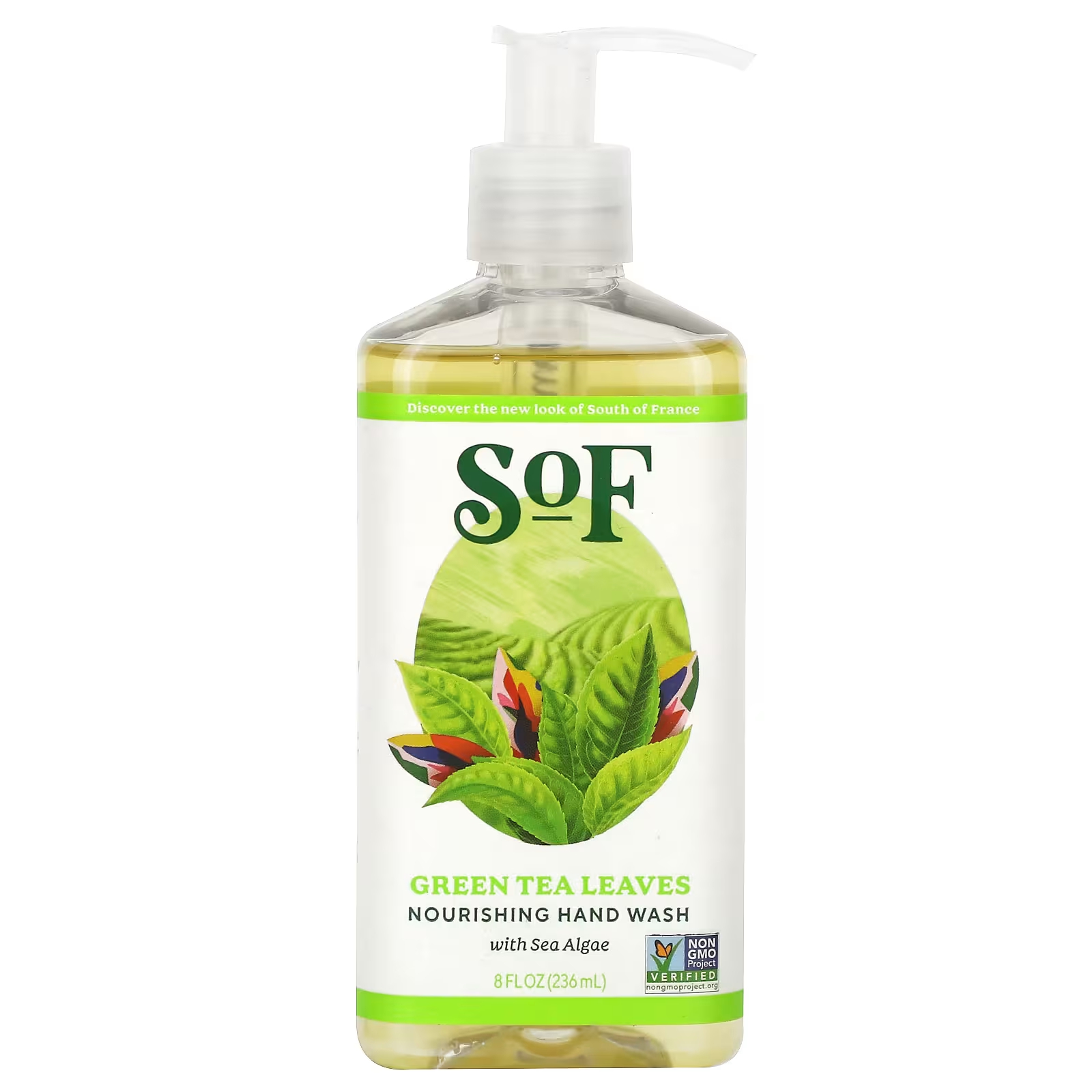 SoF Питательное средство для мытья рук с листьями зеленого чая, 8 жидких унций (236 мл) отшелушивающее средство для мытья рук 350 мл 11 8 жидких унций diptyque