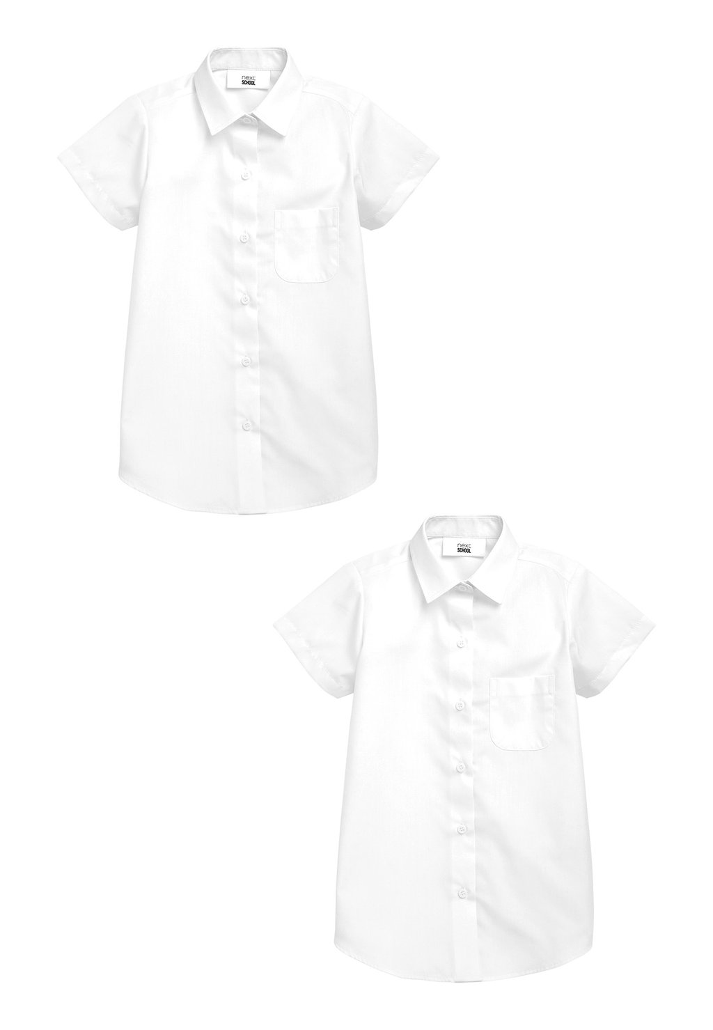 Блузка-рубашка 2 PACK SHORT SLEEVE Next, цвет white (480780)