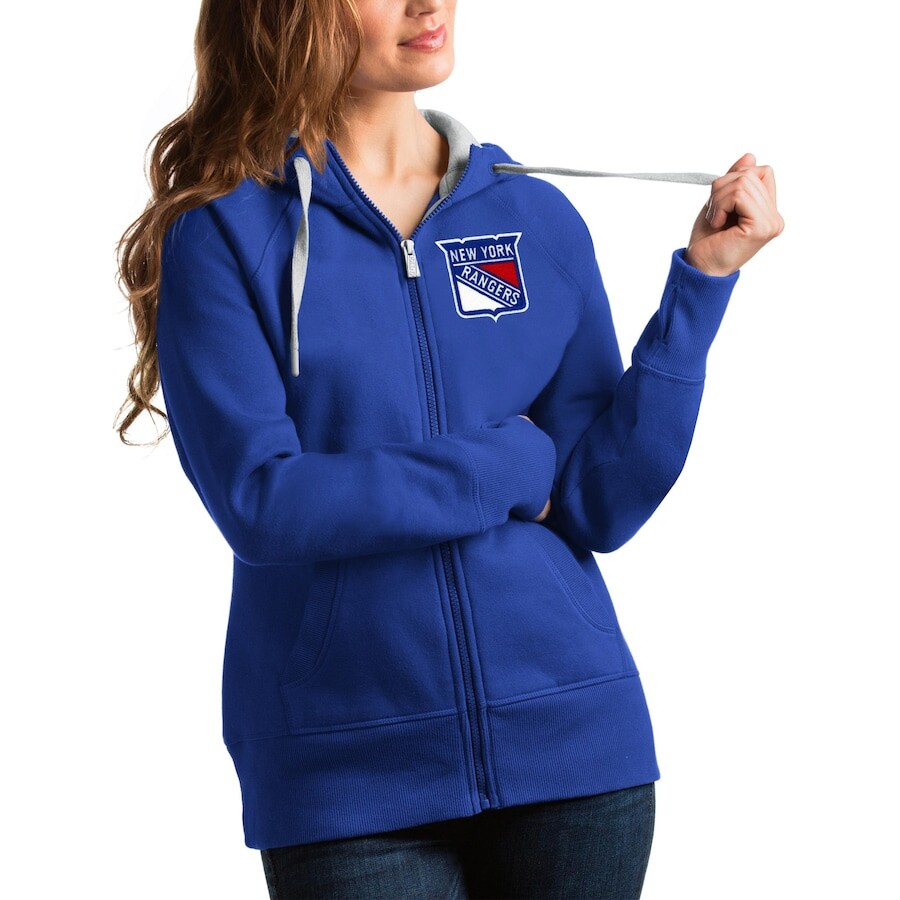 

Толстовка на молнии Antigua New York Rangers, роял