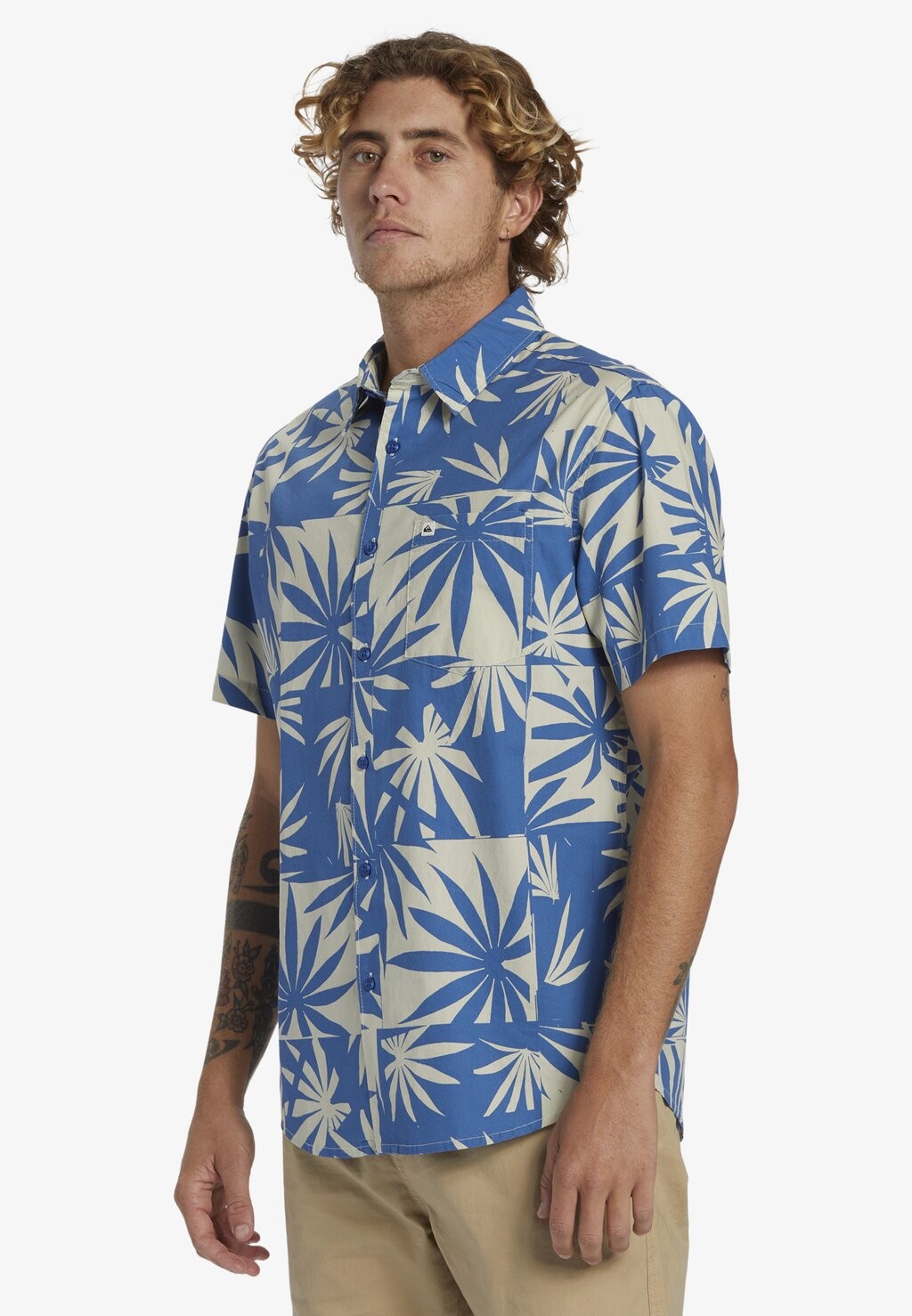 

КАРМАН С КОРОТКИМ РУКАВОМ Apero Classic Quiksilver, Рубашка синий