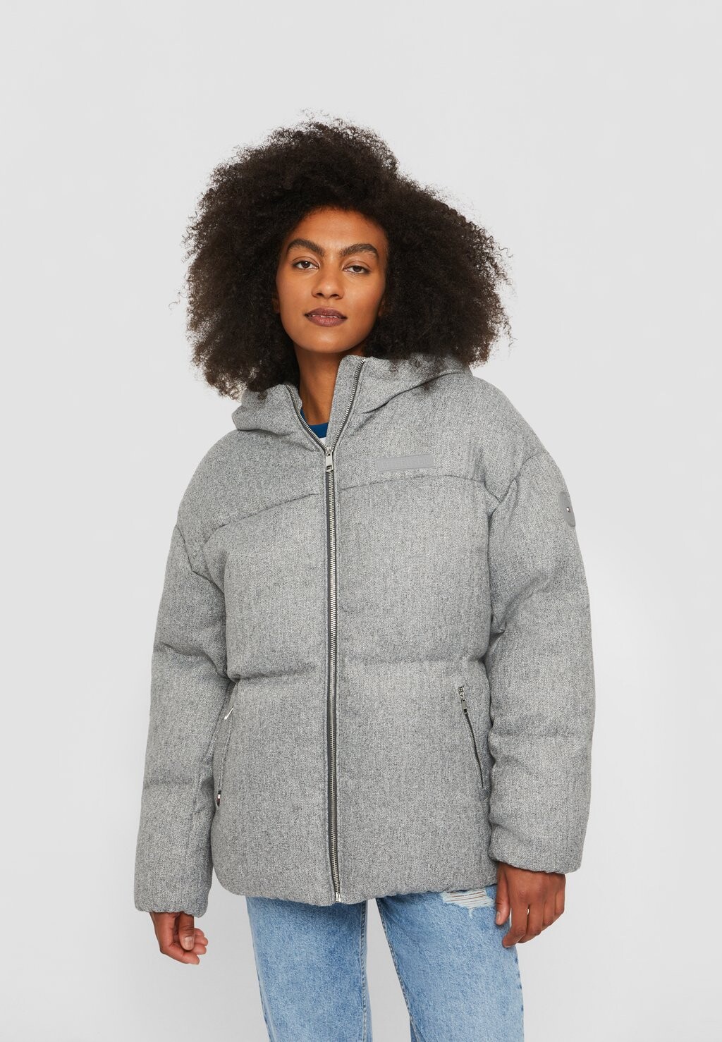 

Куртка Tommy Hilfiger КУРТКА-ПУХОВИК NEW YORK, цвет medium heather grey