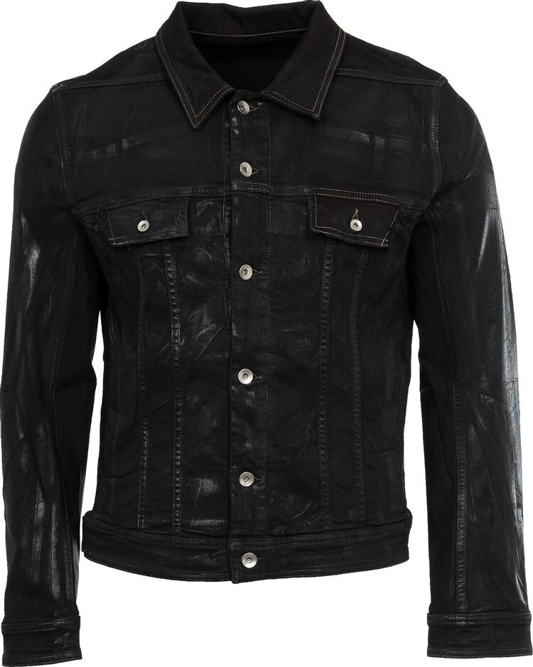 

Куртка Rick Owens DRKSHDW Denim Trucker 'Black', черный