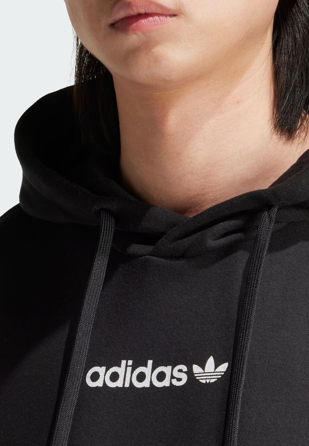 

Толстовка с капюшоном TREFOIL adidas, черный