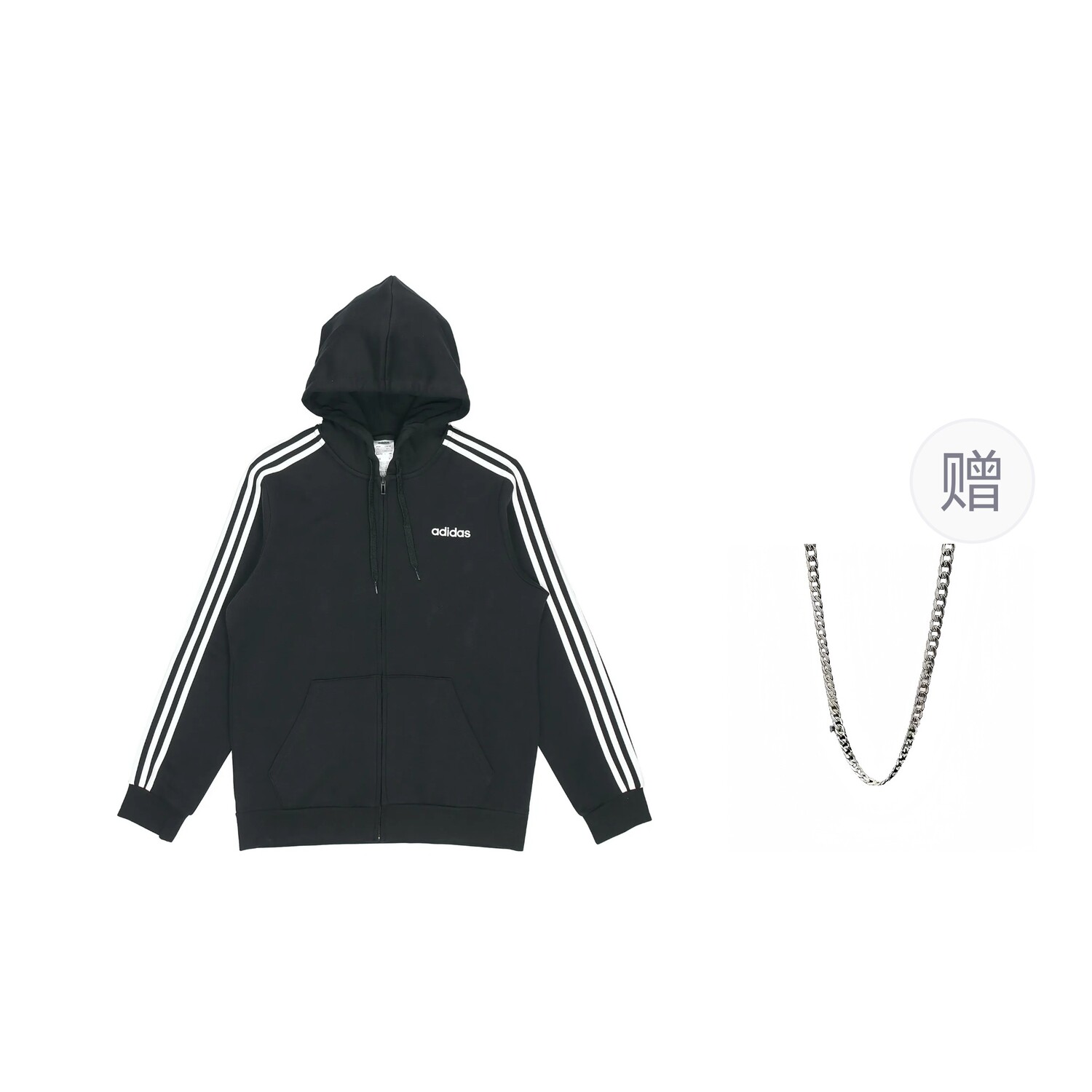 

Куртка унисекс черного цвета с ожерельем Adidas