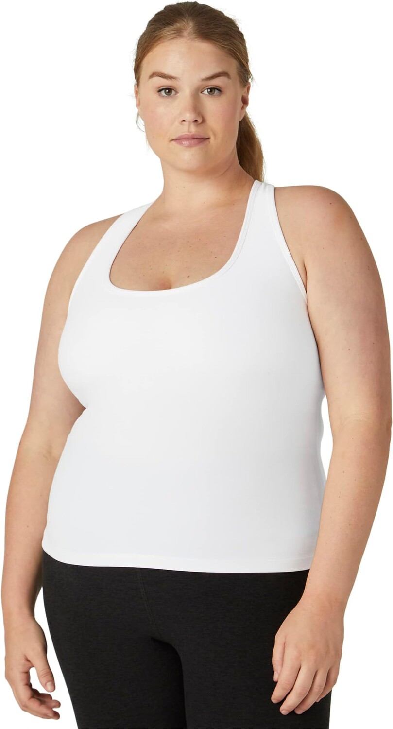 

Майка Spacedye Racerback больших размеров Beyond Yoga, цвет Cloud White