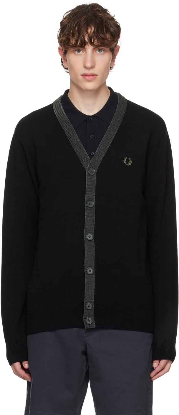 

Черный кардиган в клетку Fred Perry