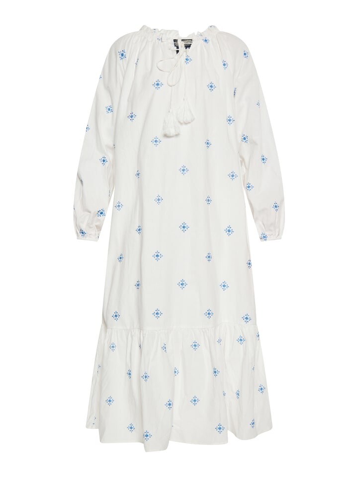 

Длинное платье DreiMaster Vintage, цвет wollweiss blau