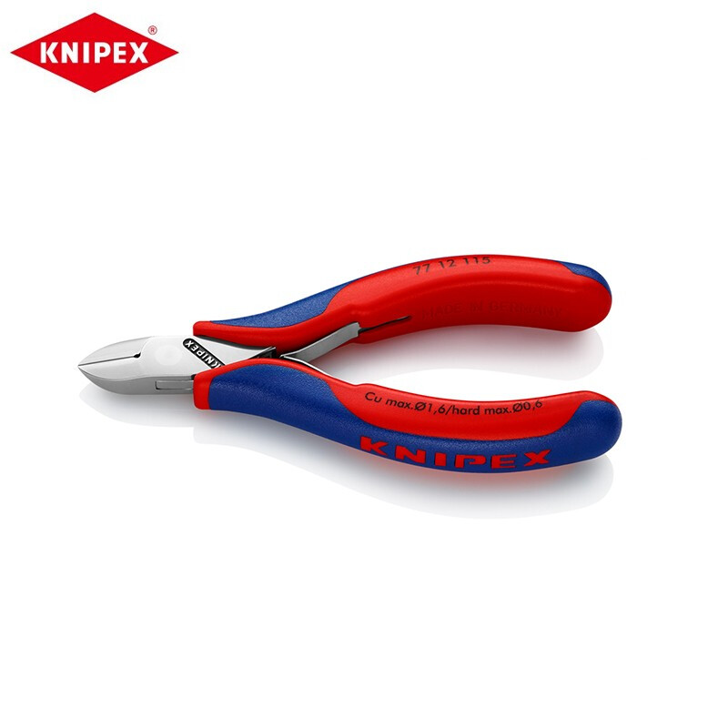 KNIPEX 115 мм прецизионные электронные диагональные плоскогубцы, плоскогубцы для рта, ножницы для водяного рта, электронные ножницы, пластиковые плоскогубцы, диагональные плоскогубцы 77 12 115 по индивидуальному заказу (срок доставки 4-8 недель)