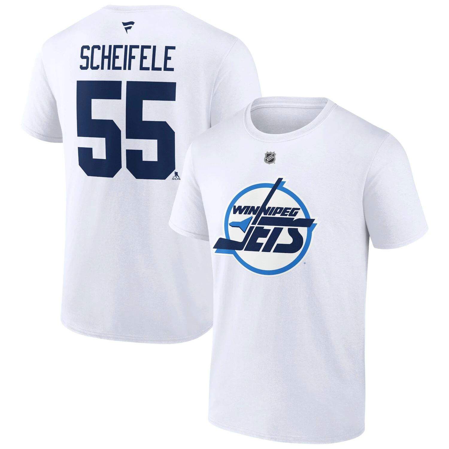 

Мужская белая футболка с логотипом Mark Scheifele Winnipeg Jets Special Edition 2.0 с именем и номером Fanatics, Белый