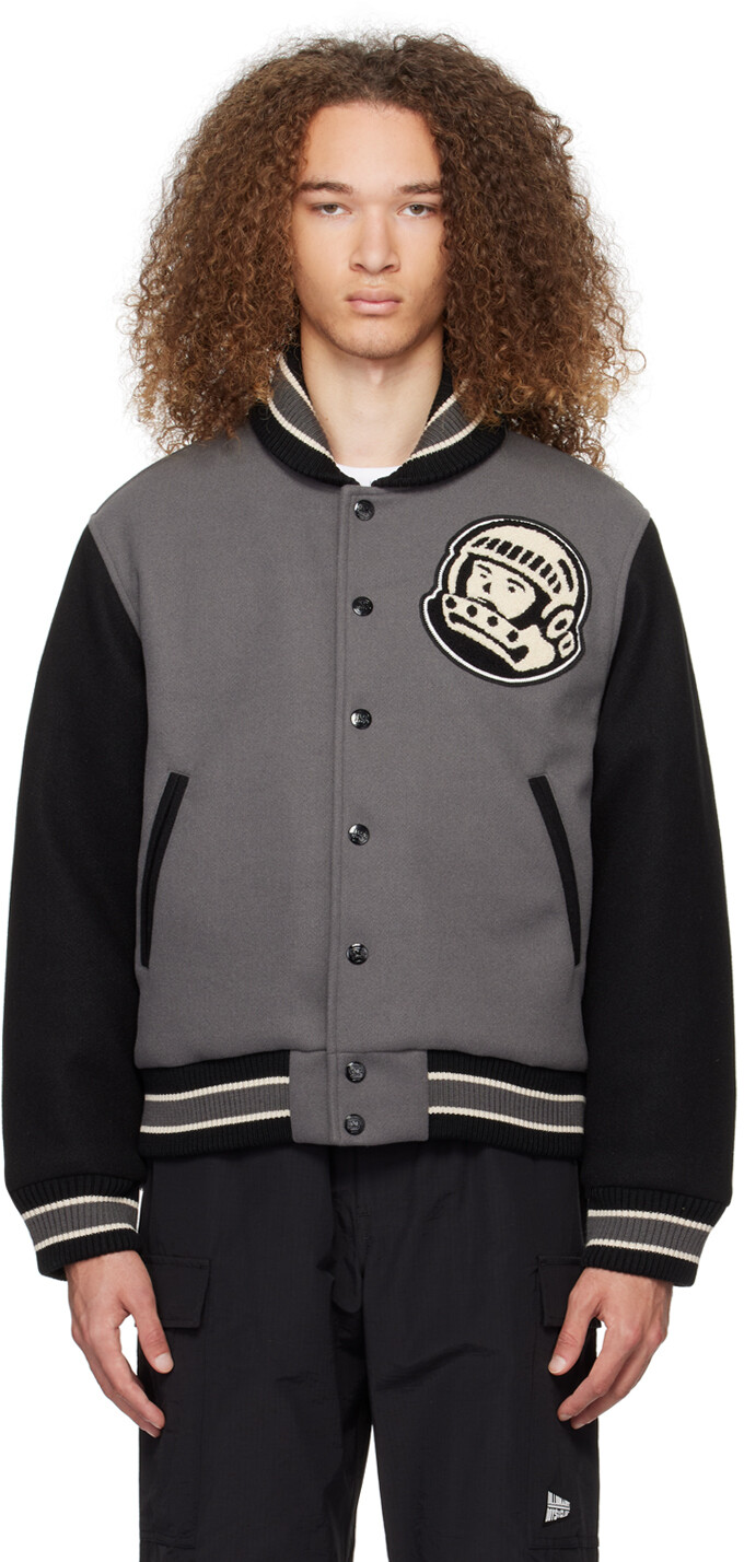 

Серый университетский бомбер Astro Billionaire Boys Club