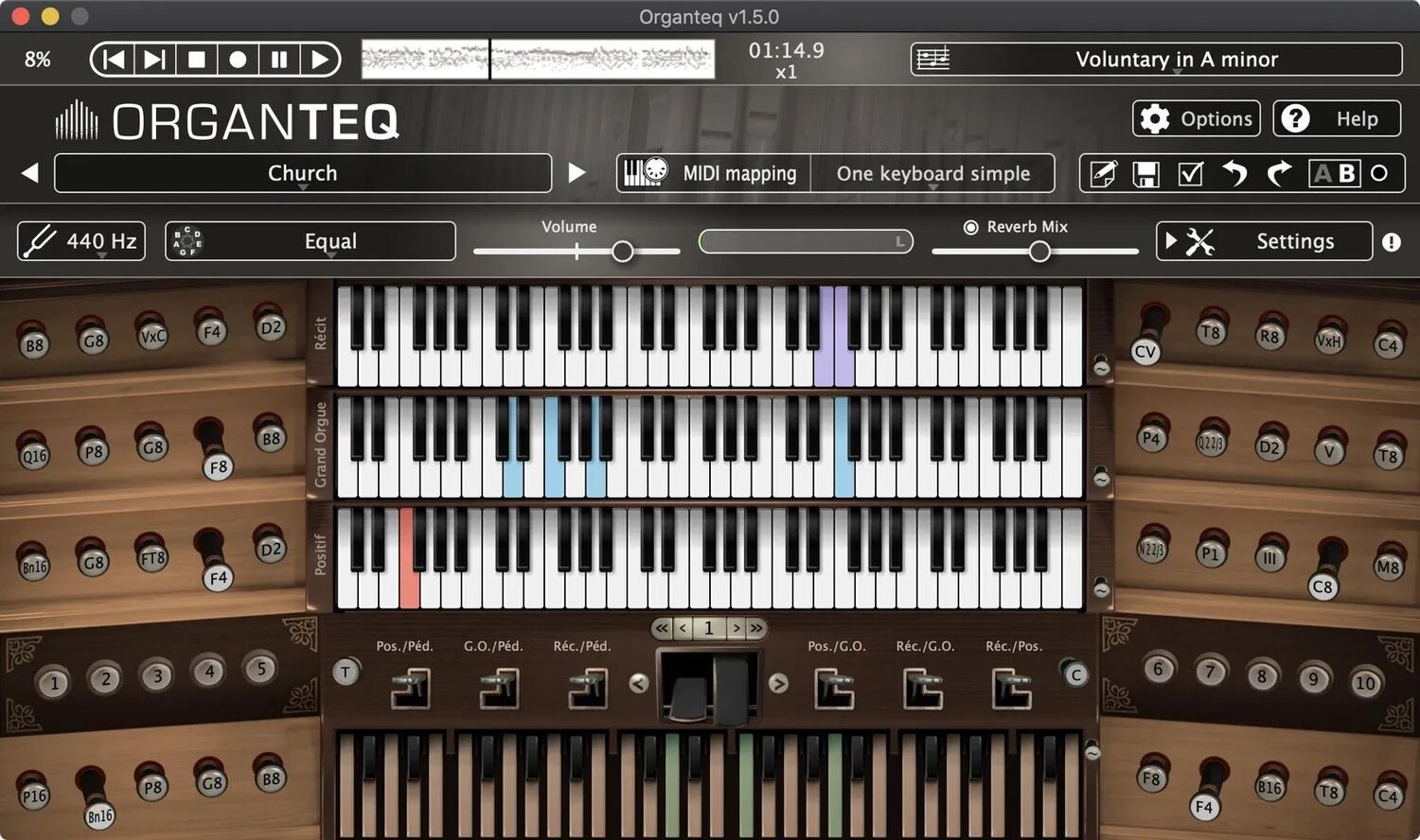 

Виртуальный инструмент для органа MODARTT Organteq