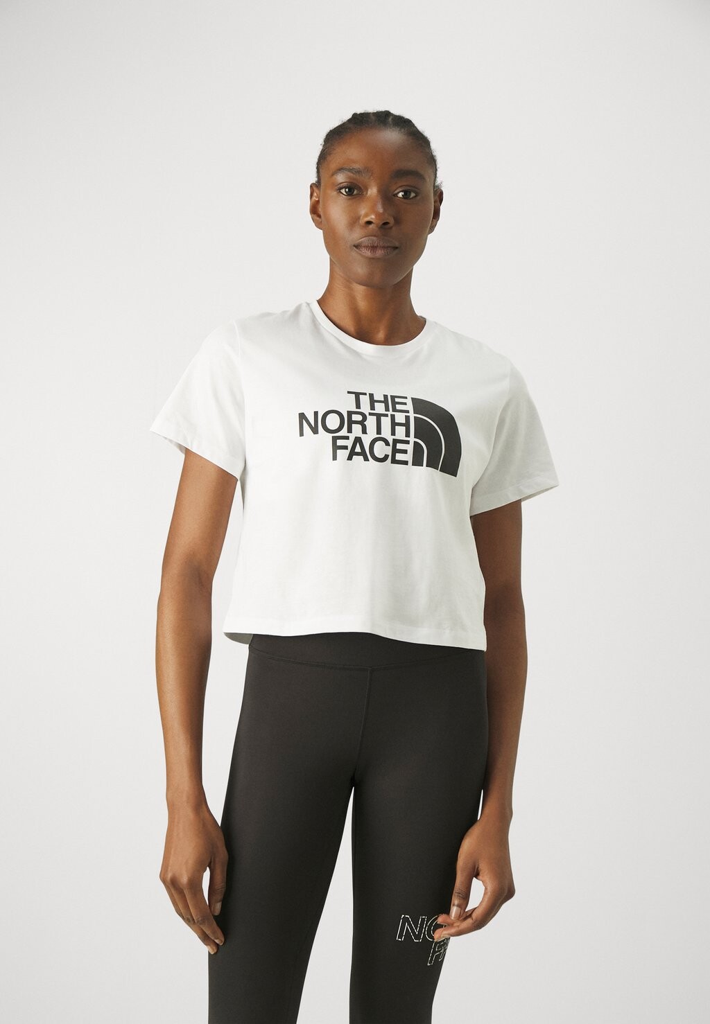 

Футболка с принтом CROPPED EASY TEE The North Face, цвет white