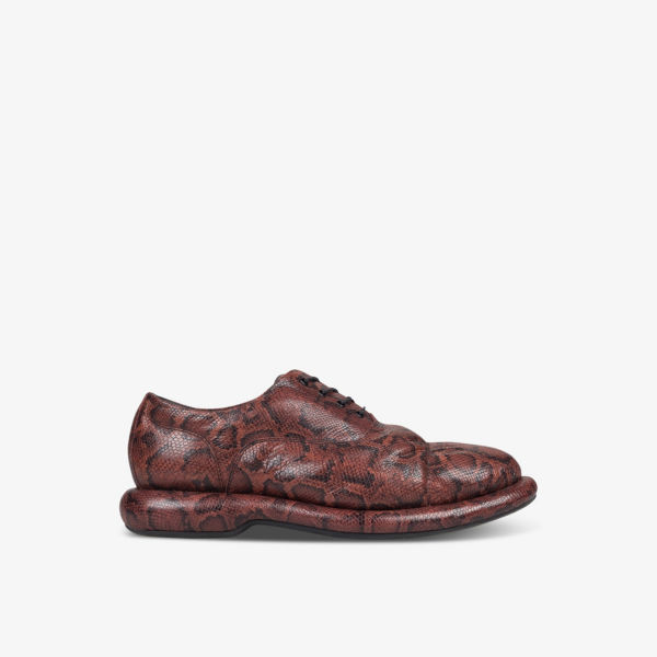 Стеганые кожаные оксфорды martine rose x clarks Clarks, коричневый кроссовки clarks x martine rose wmns concept loafer brown коричневый