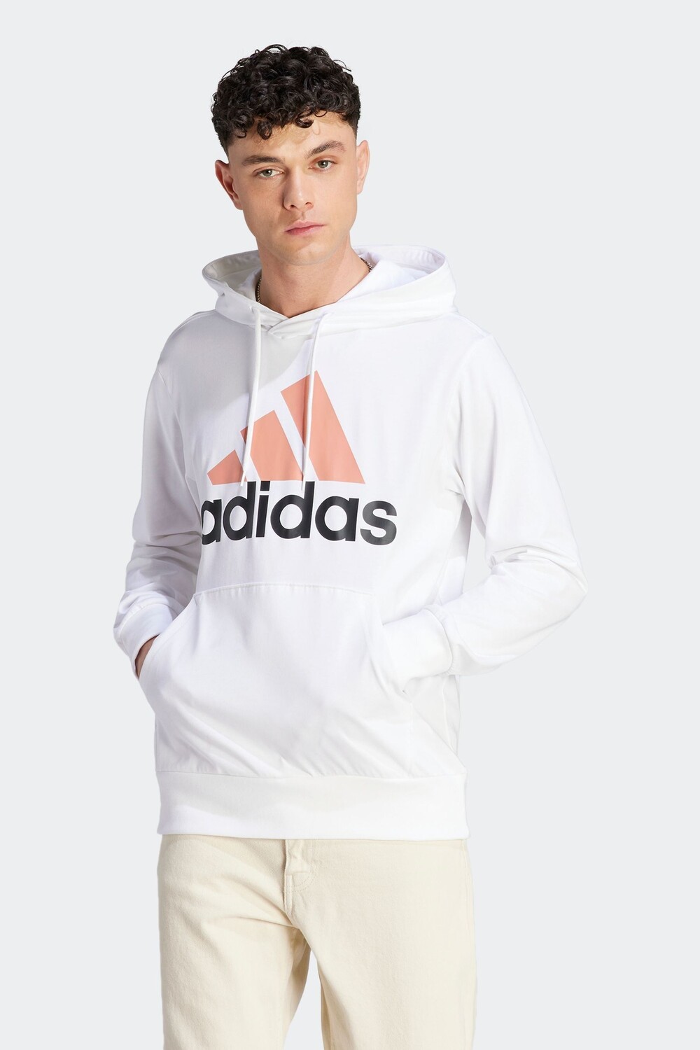 

Спортивная одежда Essentials с капюшоном и логотипом adidas, белый