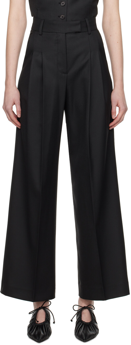 

Черные брюки из кимбарии By Malene Birger, цвет Black