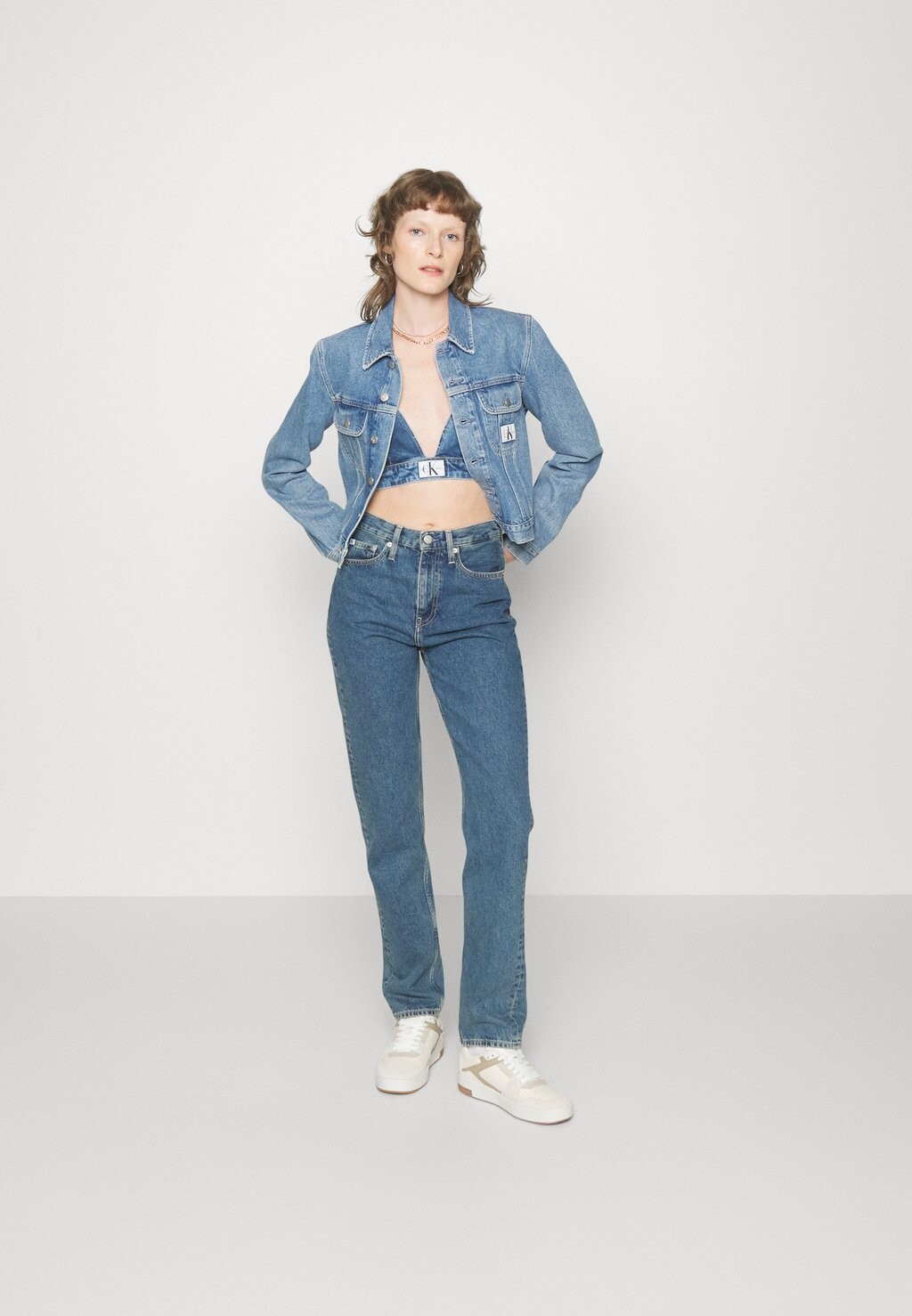 

Прямые джинсы Calvin Klein Jeans, синий деним