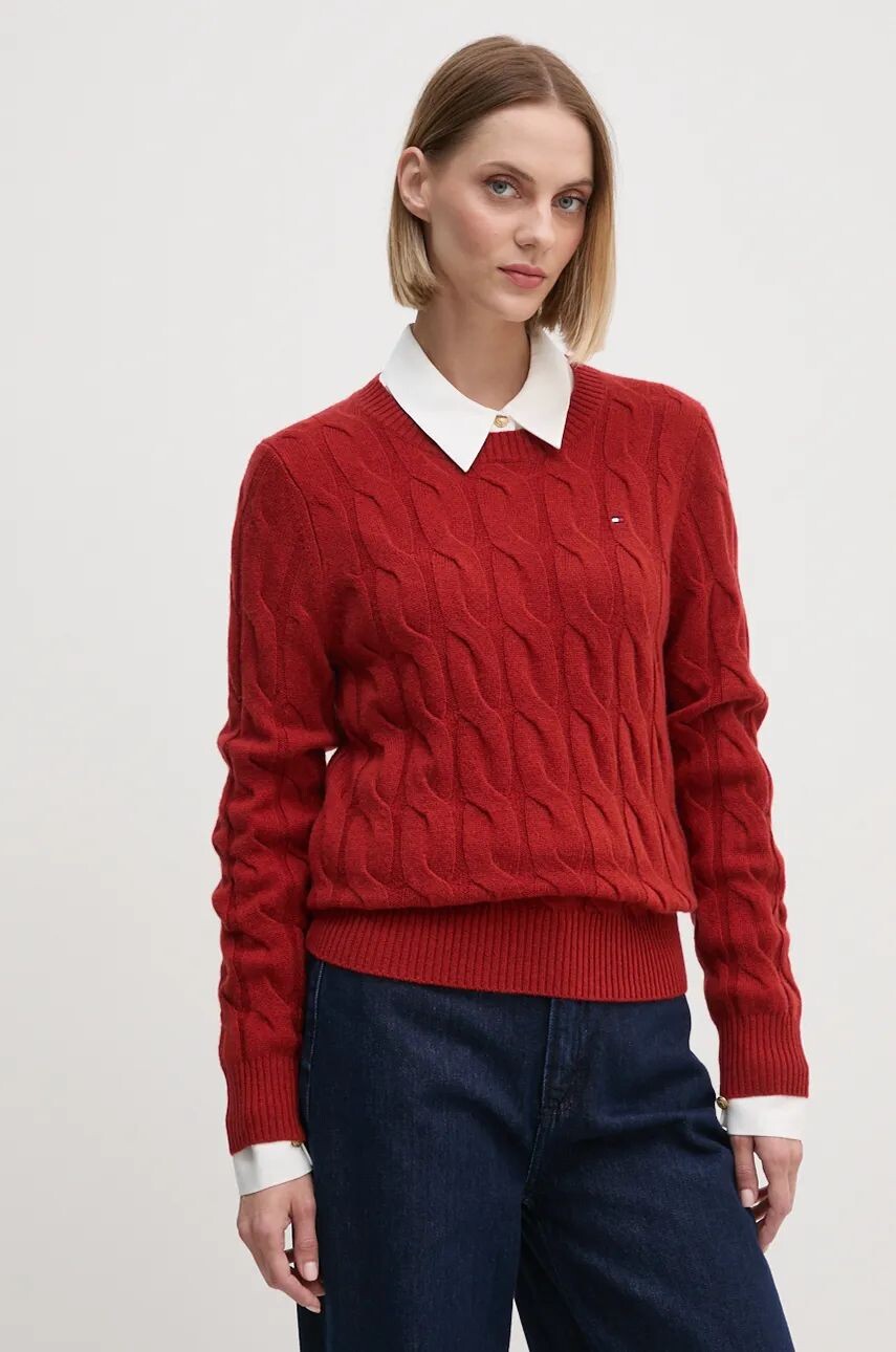 

Свитер Томми Хилфигер Tommy Hilfiger, гранатовый