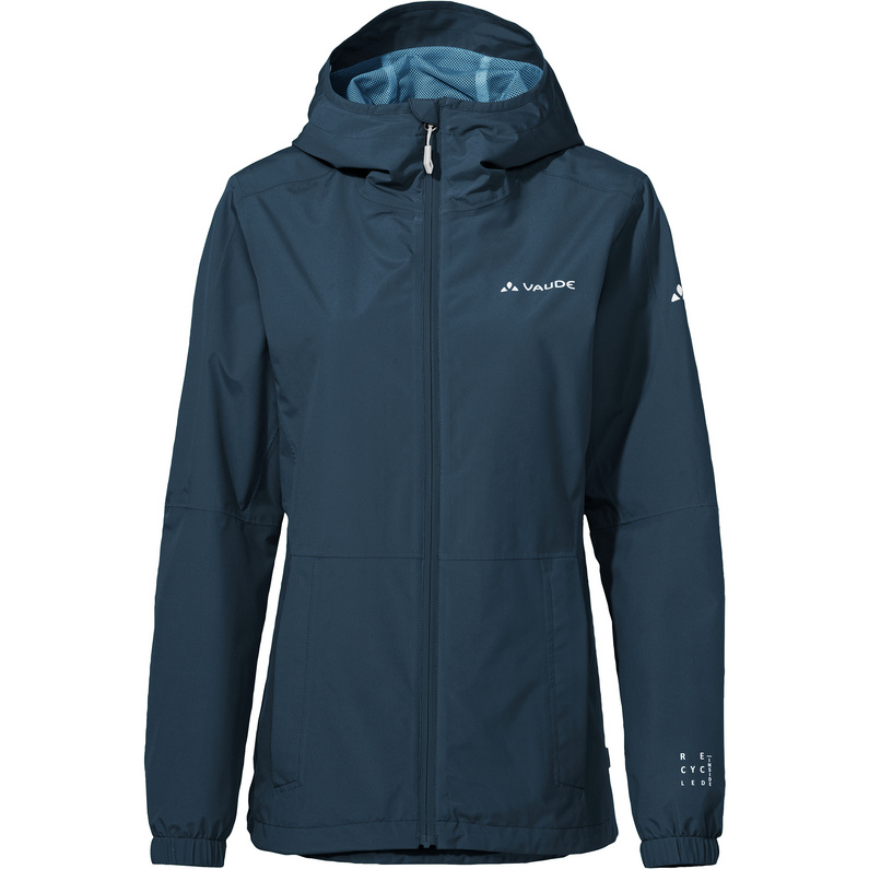 Женская куртка нейланд Vaude, синий дождевик ветрозащитный водонепроницаемый герметичные швы размер xxxl черный