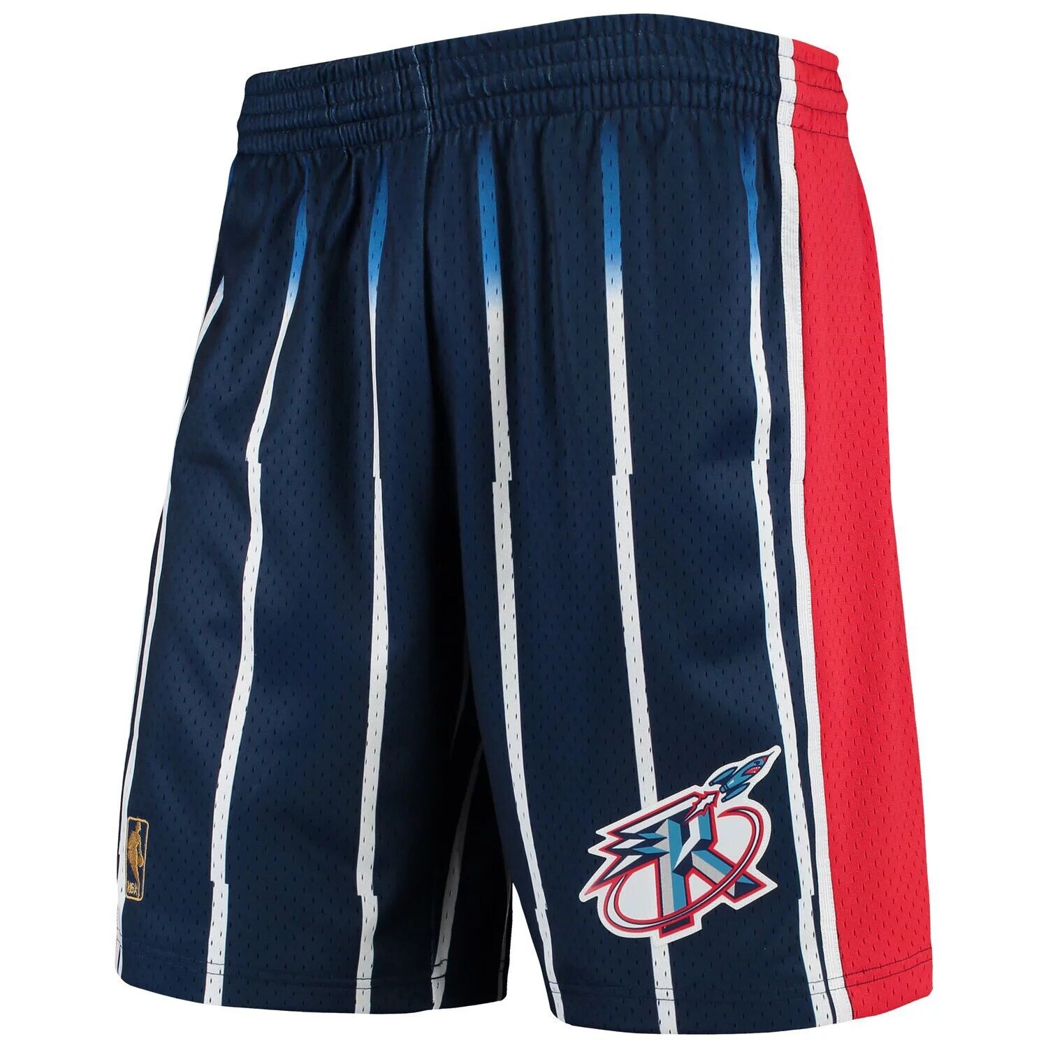 

Мужские темно-синие шорты Mitchell & Ness Houston Rockets Hardwood Classics Team Swingman