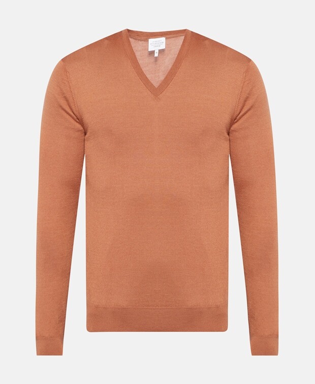 

Кашемировый пуловер Hackett London, цвет Russet