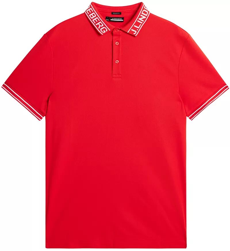 Мужская футболка-поло J.Lindeberg Austin Regular, огненно-красный