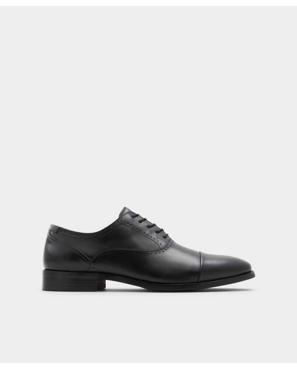 цена Мужские черные кожаные туфли на шнуровке Aldo, черный