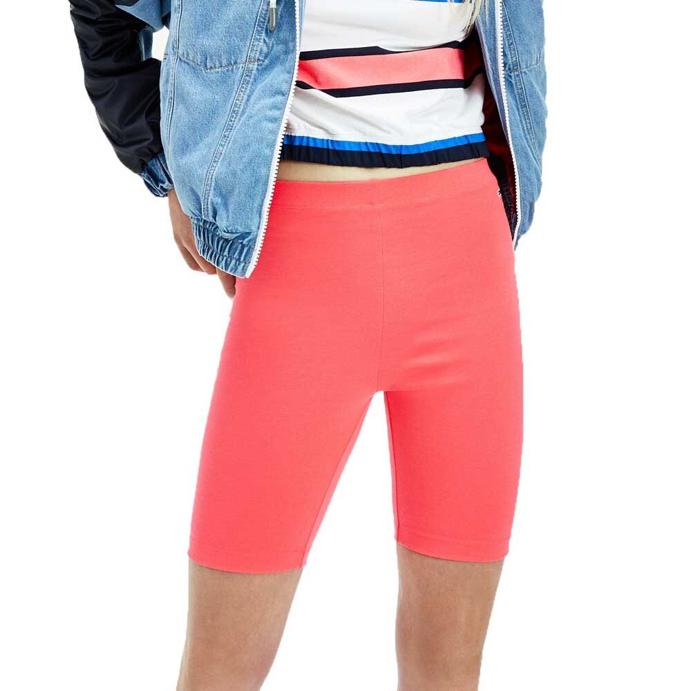 

Шорты Tommy Jeans Fitted Branded Bike, розовый