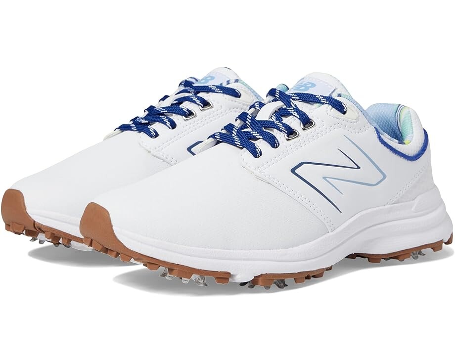 Кроссовки New Balance Golf Brighton Golf Shoes, белый new arrival golf shoes spike rotating buckle genuine leather non slip men golf white shoes sneaker winter wearable men golf shoe