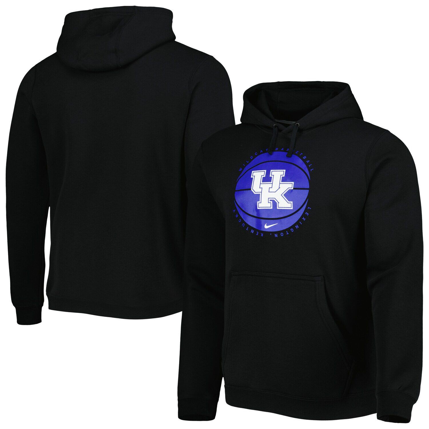 

Мужской черный баскетбольный пуловер с капюшоном Kentucky Wildcats Nike