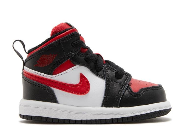 

Кроссовки AIR JORDAN 1 MID TD 'BLACK FIRE RED', черный