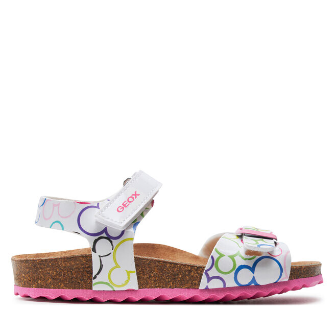 

Сандалии Geox J Adriel Girl J158MC 000FC C0653 S White/Multicolor, белый