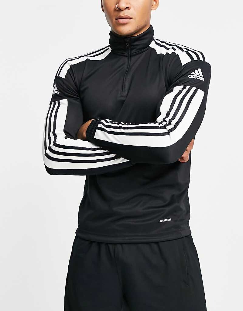 

Черная толстовка adidas Football – Squadra 21 – с короткой молнией