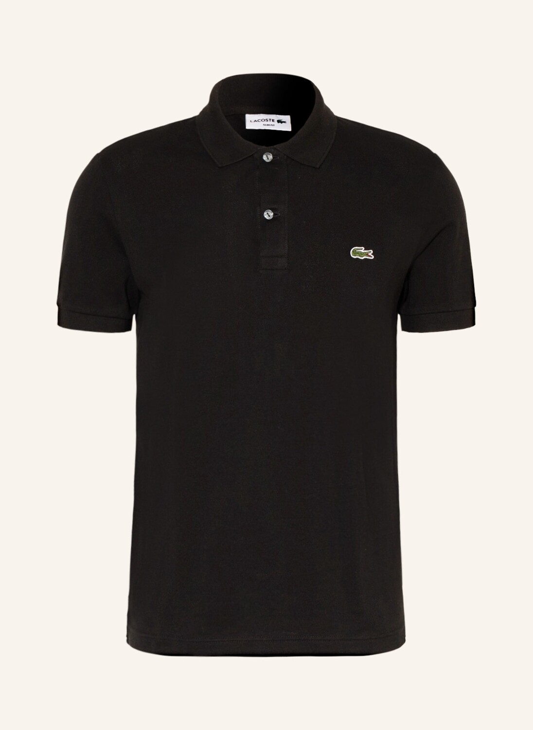 

Рубашка поло LACOSTE Piqué Slim Fit, черный