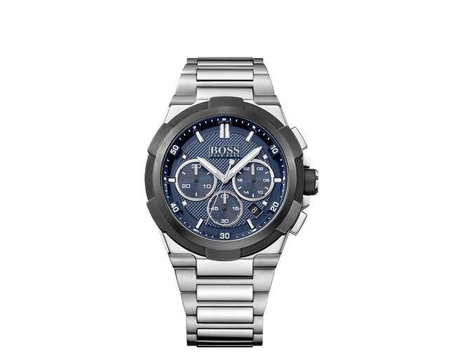 

Мужские часы Supernova с хронографом 1513360 Hugo Boss, серебряный, Серый