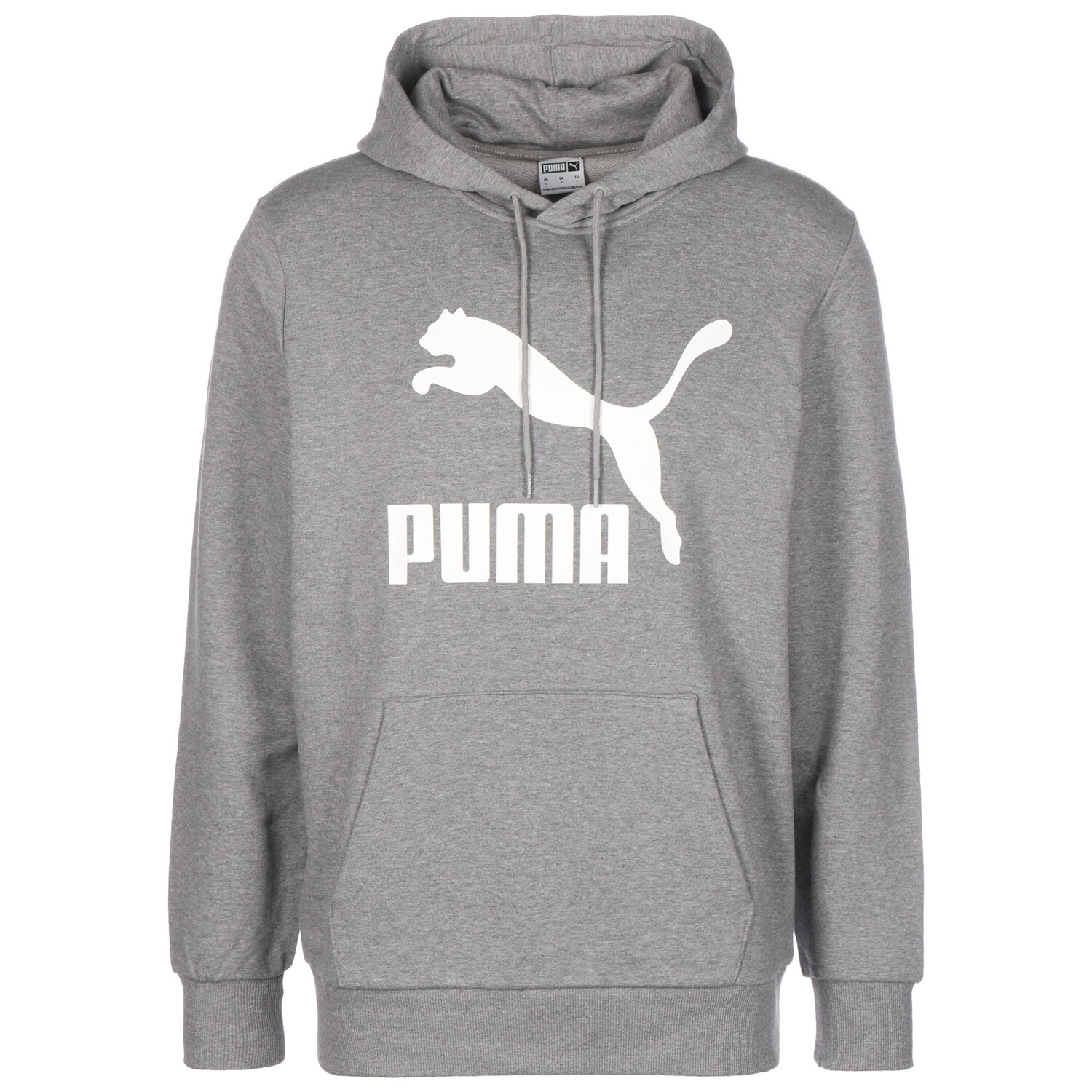 

Толстовка Puma Hoodie Classics Logo, цвет grau/weiß