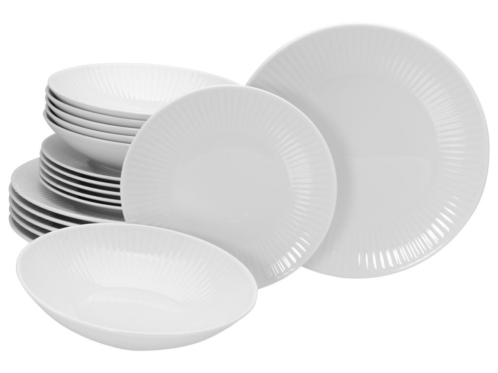 

CreaTable, 21884, Валенсия Белый, набор тарелок, 18 предметов, фарфор