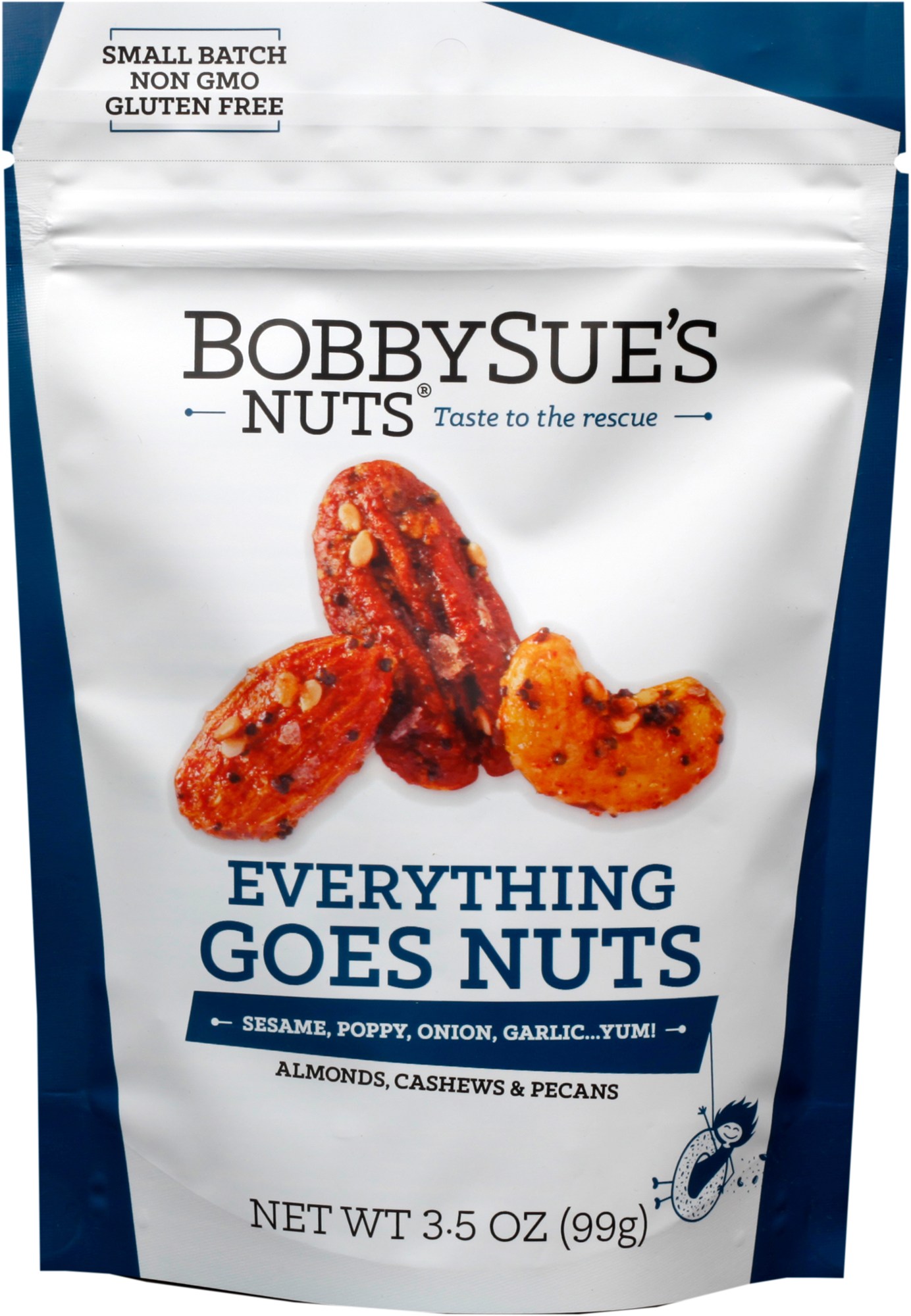 Мешочек со смешанными орехами - 3,5 унции. BobbySue's Nuts цена и фото