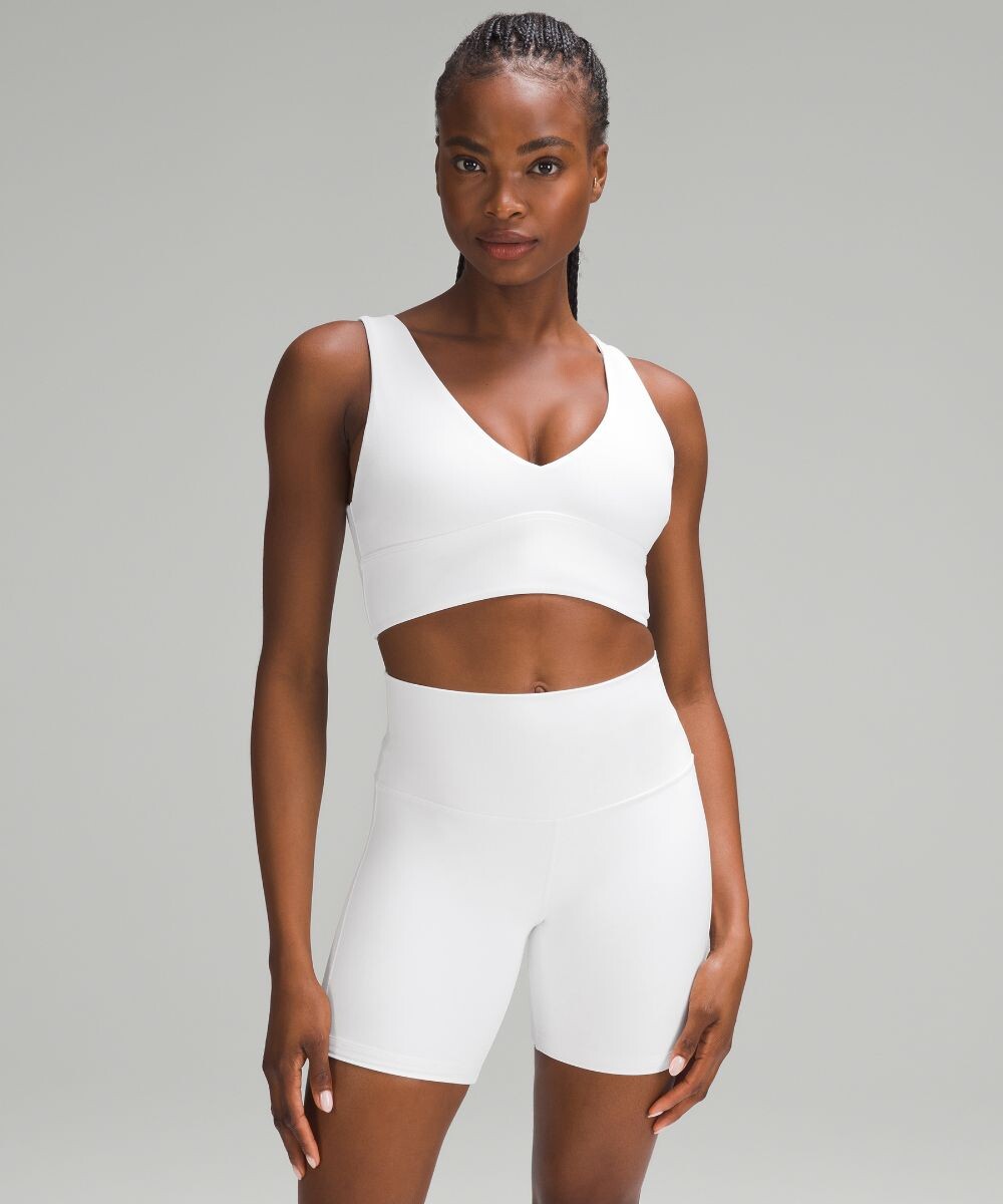 

Бюстгальтер Align с V-образным вырезом Lululemon, белый