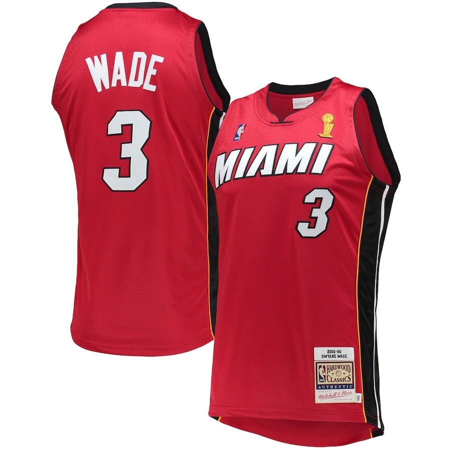 

Джерси Mitchell & Ness Miami Heat, красный