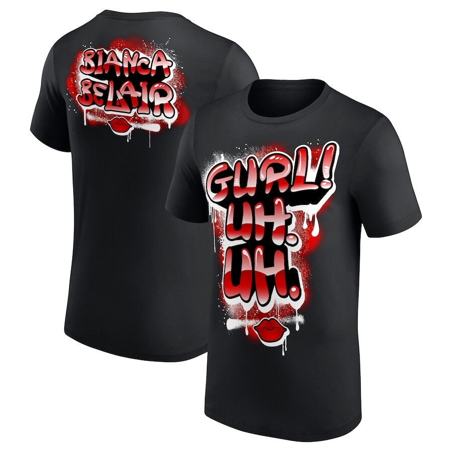 

Футболка с коротким рукавом WWE Authentic Bianca Belair, черный