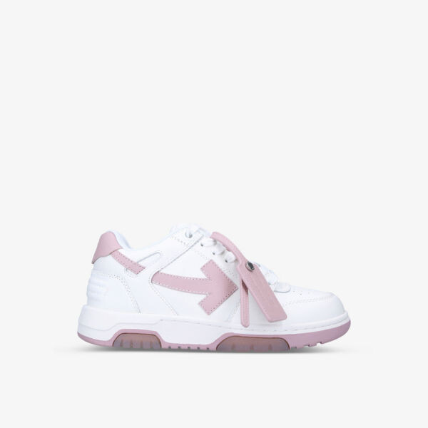 

ООО низкие кожаные кроссовки Off-White, розовый
