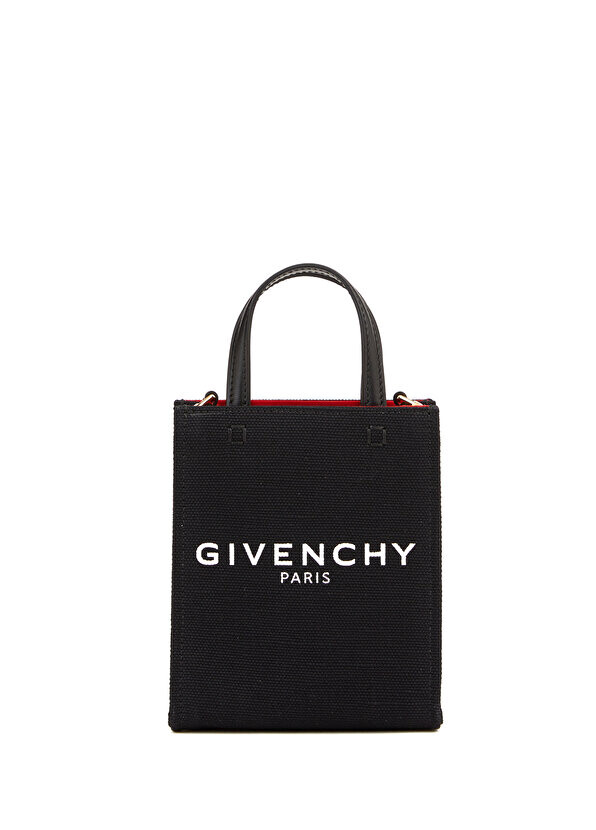 

Черный женский холщовый клатч g mini Givenchy