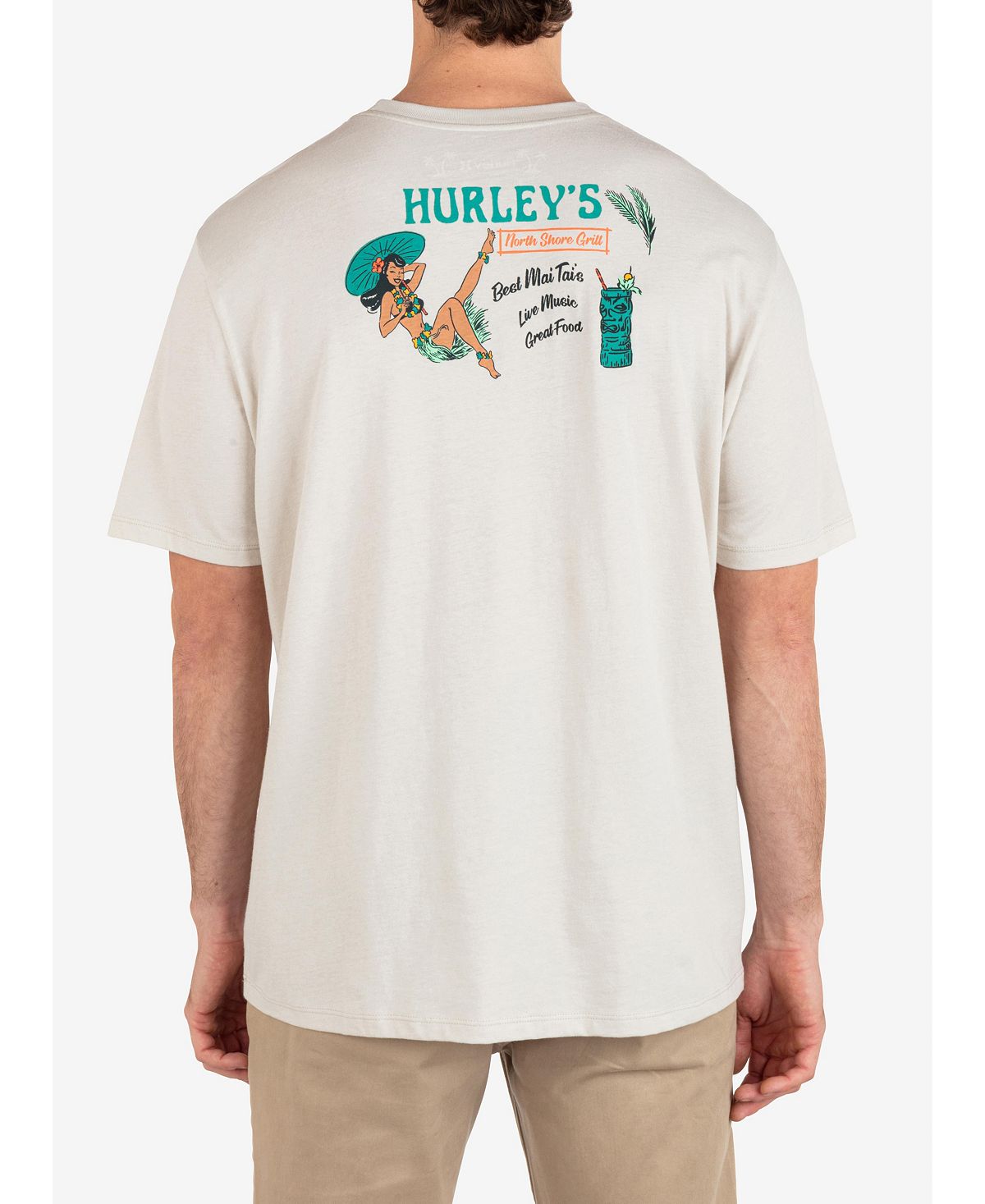 Мужская футболка Northshore Gal с коротким рукавом на каждый день Hurley мужская повседневная футболка с короткими рукавами и четырьмя углами hurley