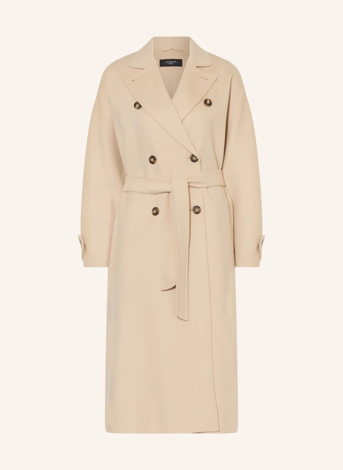 

Affetto шерстяное пальто Weekend Maxmara, бежевый