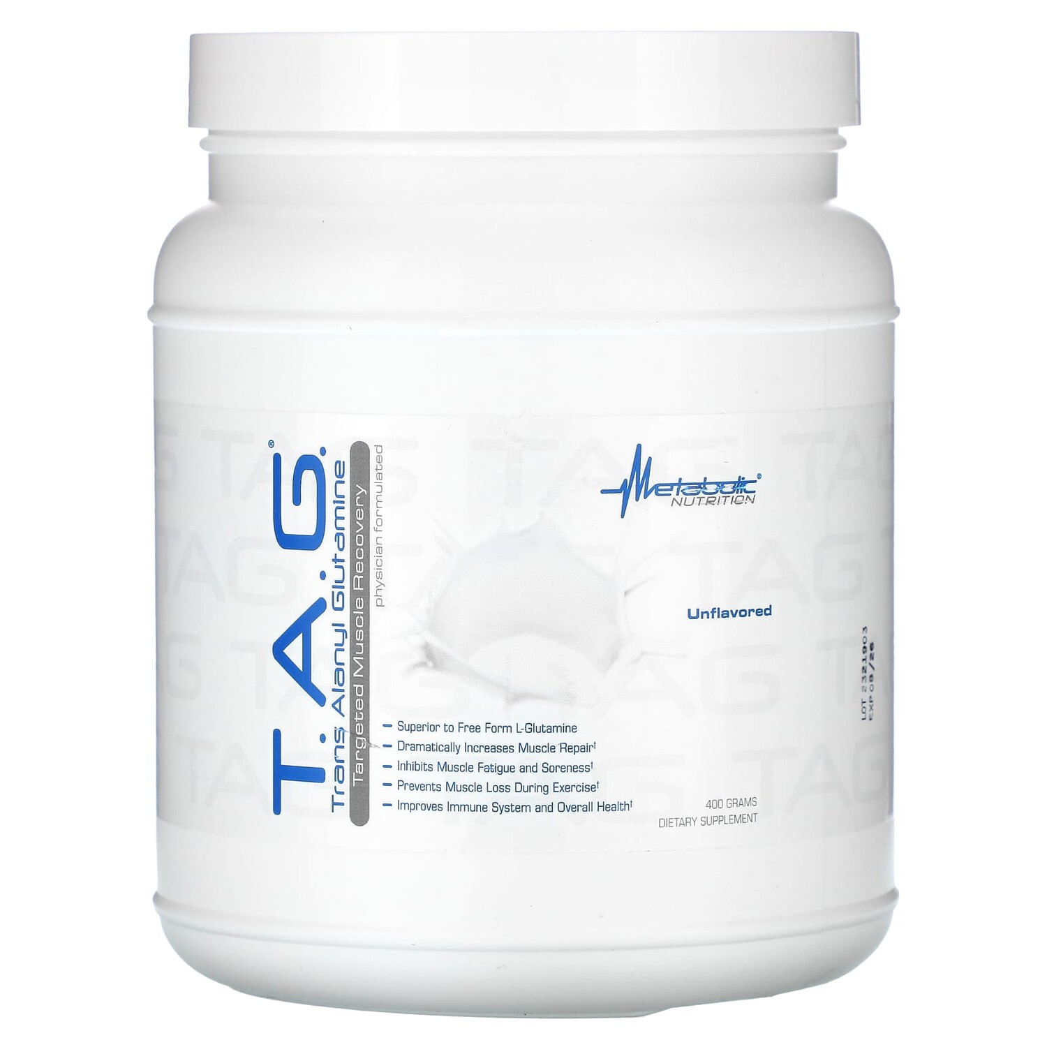 

TAG, без добавок, 400 г (14,1 унции), Metabolic Nutrition