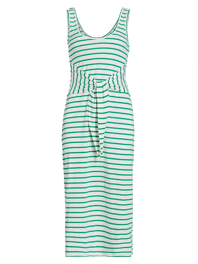

Винтажное хлопковое платье-миди в полоску Rails, цвет sailor stripe green